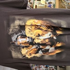 Horse T-Shirt Small Brown